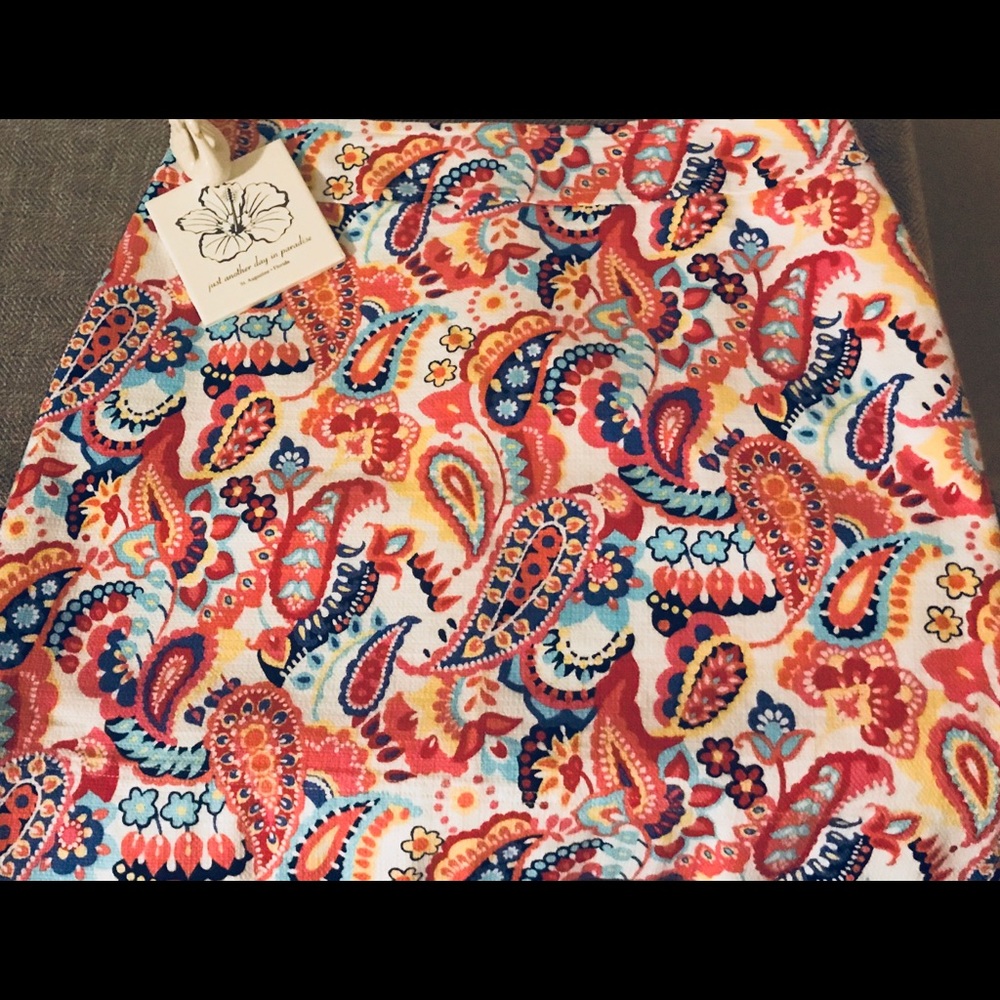 Paisley Talbots Skirt - Sz 16W